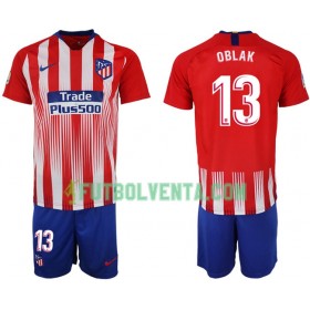 Camiseta de fútbol Atlético Madrid OBLAK 13 Niño 1ª equipación 2018/2019